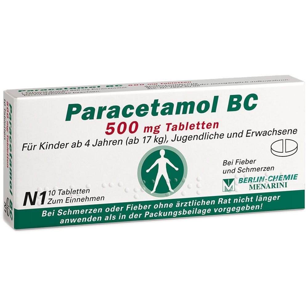 Paracetamol BC 500 mg Tabletten