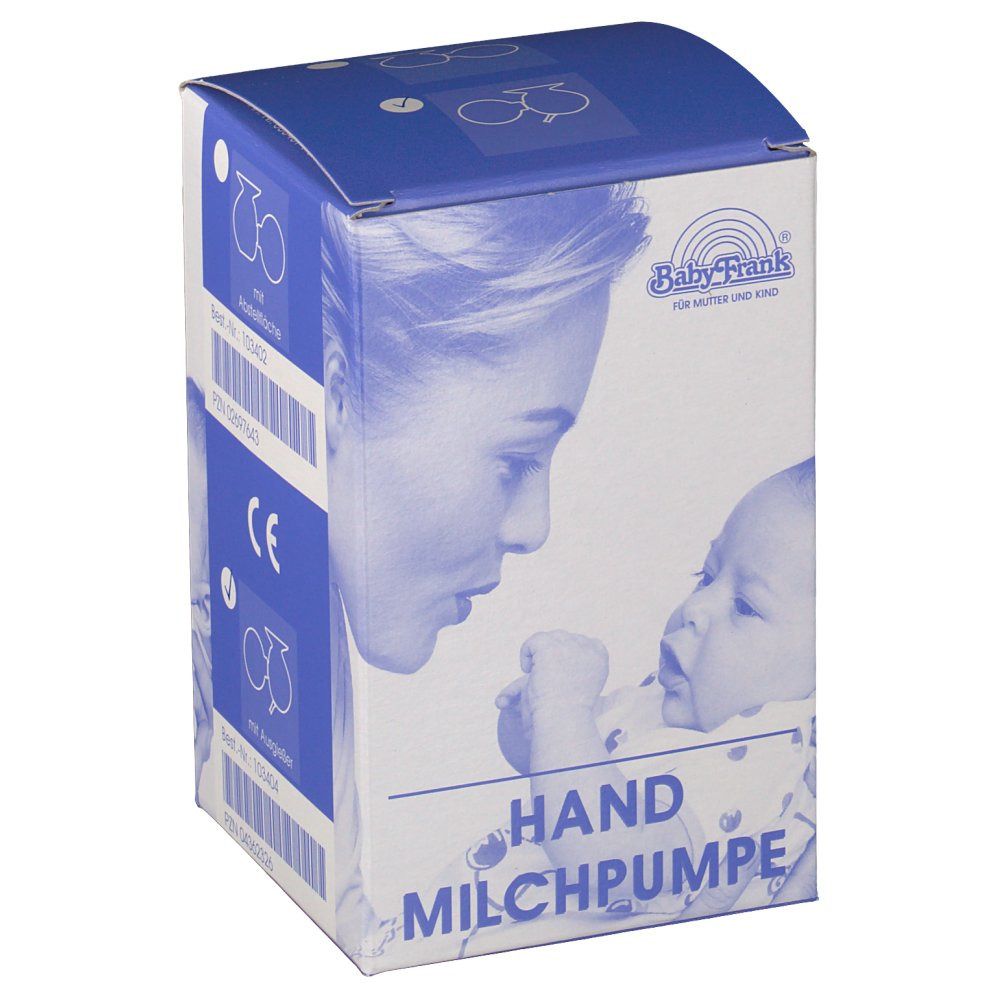 Baby-Frank® Hand Milchpumpe aus Glas