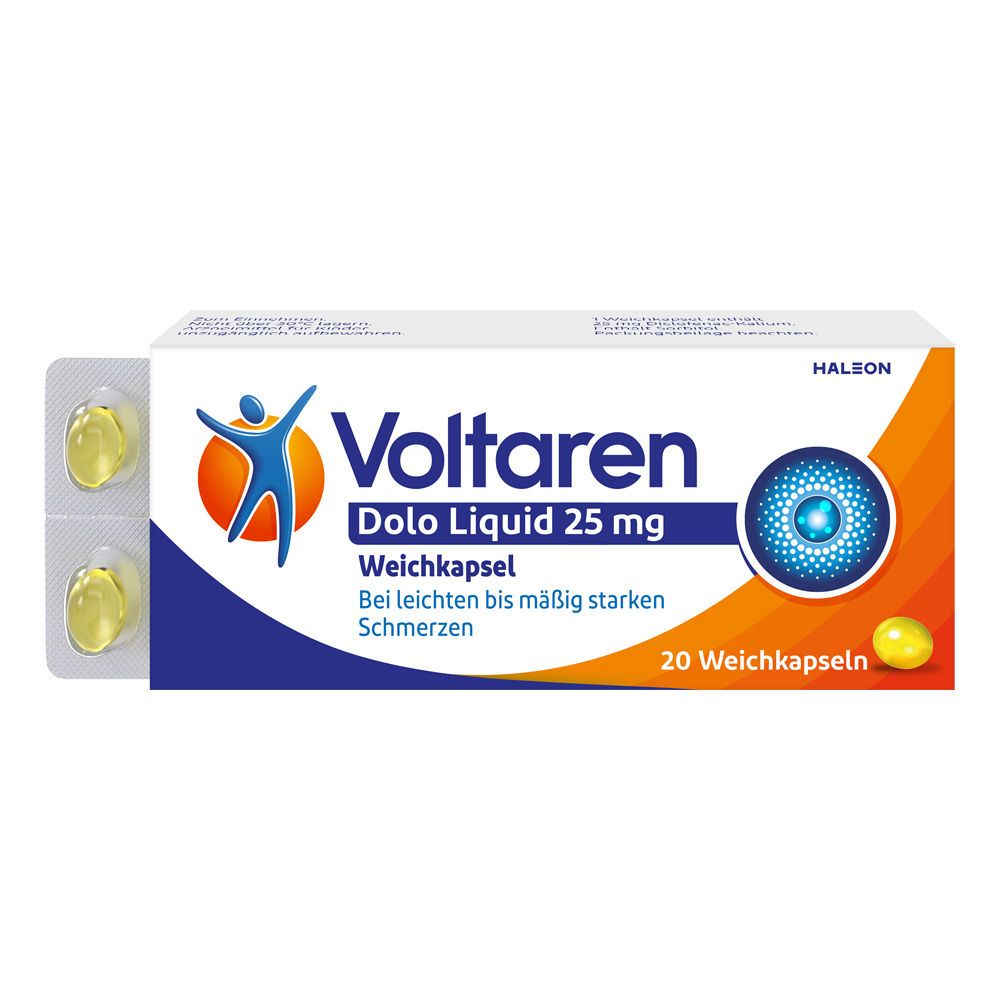 Voltaren Dolo Liquid 25 mg Weichkapseln, gegen Muskelschmerzen