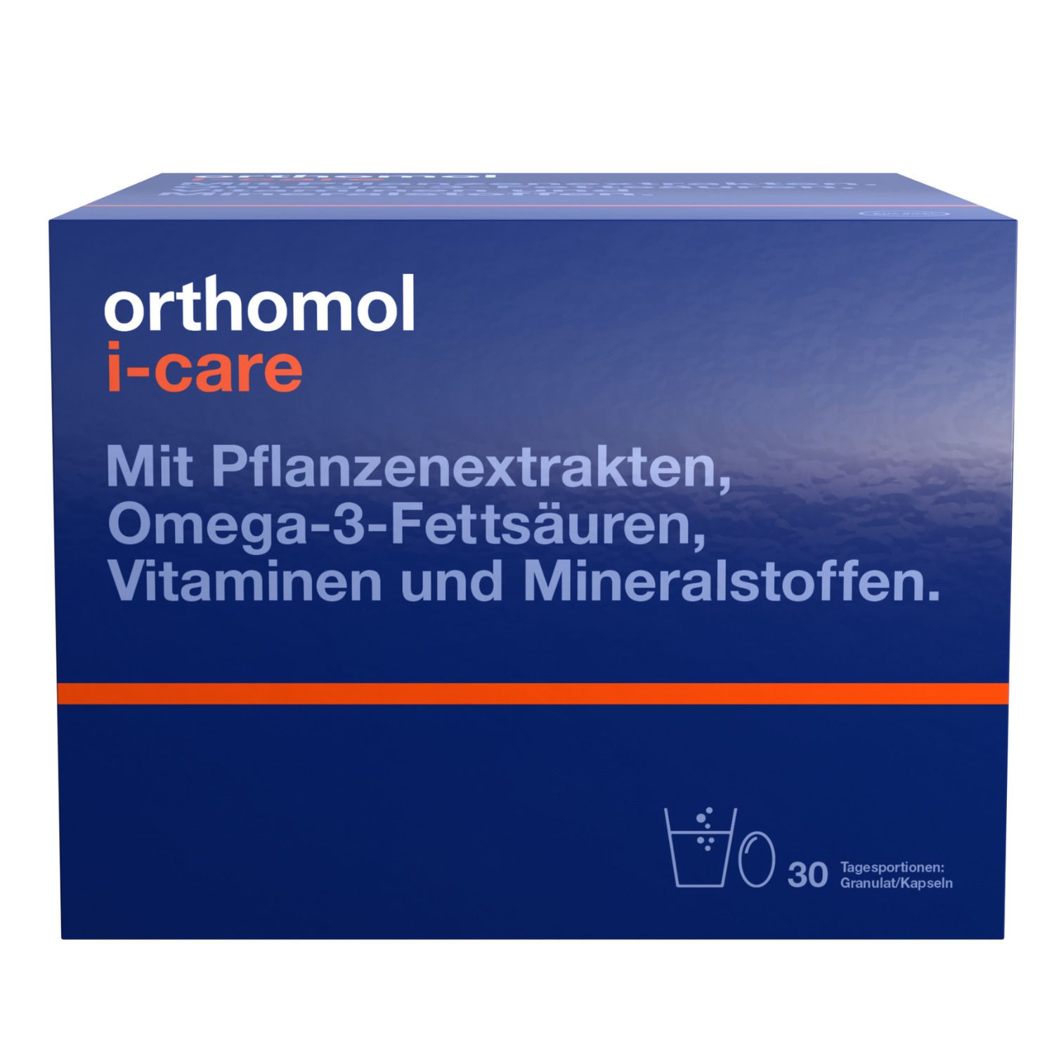 Orthomol i-CAre - Mikronährstoffbegleitung für Erwachsene - Vitamine, Mineralstoffe und Omega-3-Fettsäuren - Granulat/Kapseln