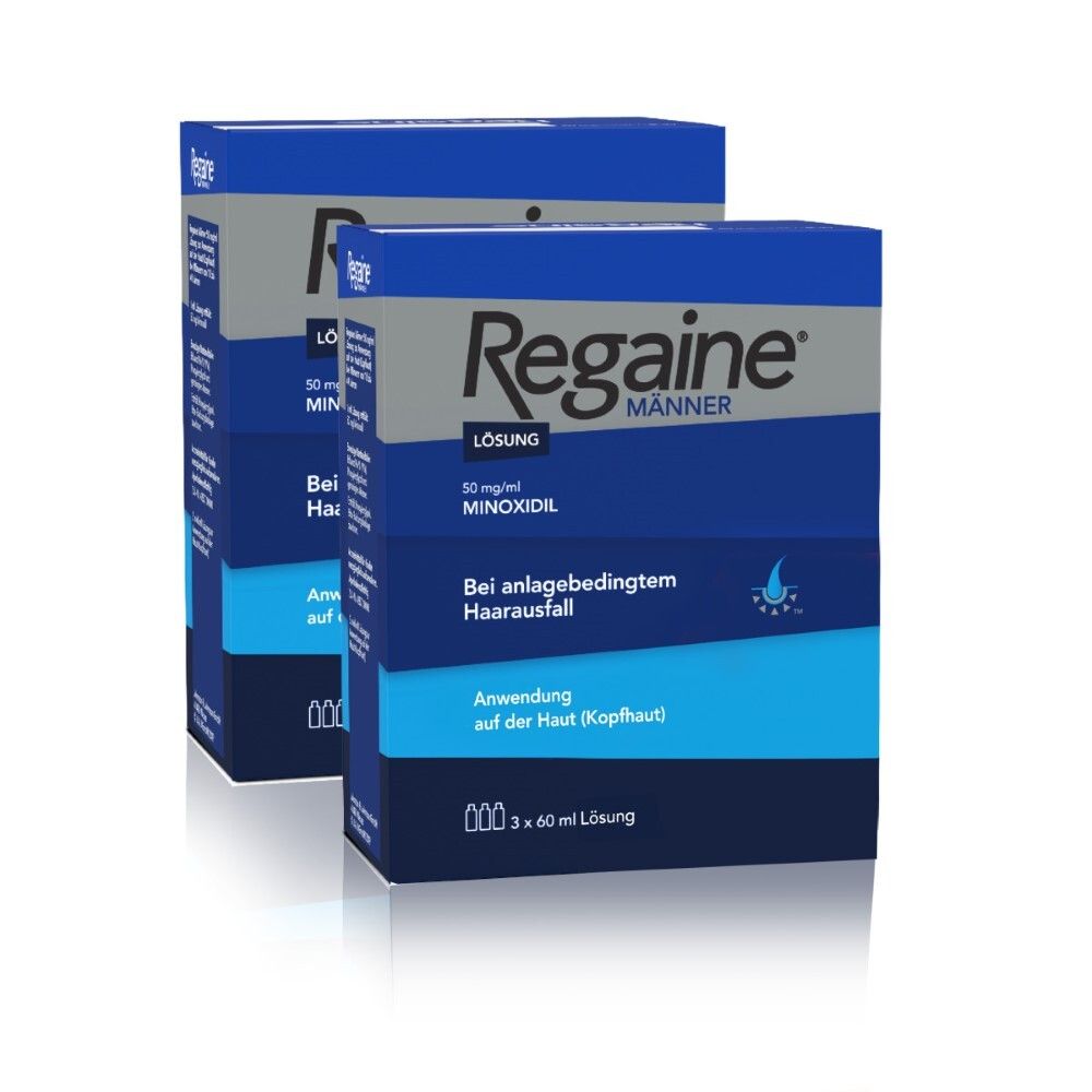Regaine Männer Lösung mit Minoxidil bei erblich bedingtem Haarausfall