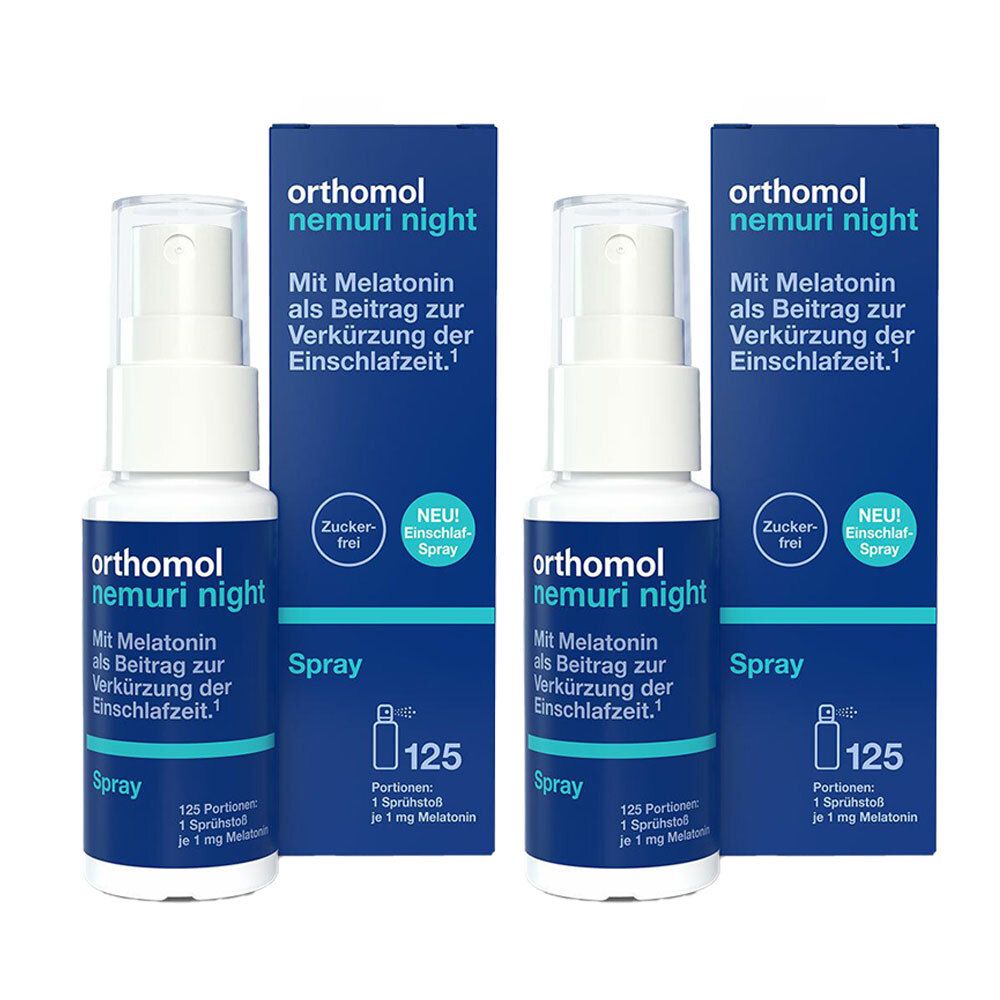 Orthomol Nemuri night - zur Verkürzung der Einschlafzeit - Einschlafspray mit Melatonin