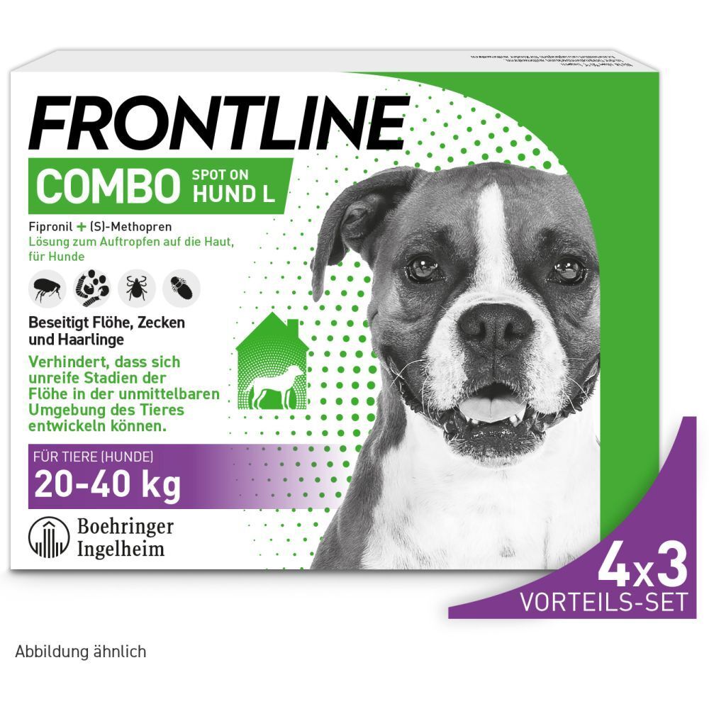 FRONTLINE COMBO® Spot on gegen Flöhe und Zecken Hund L 20-40kg