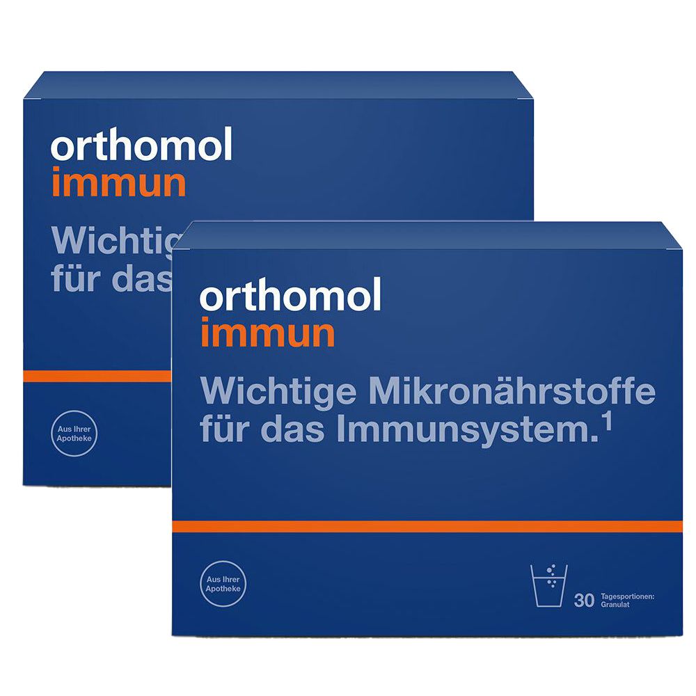 Orthomol Immun - Mikronährstoffe zur Unterstützung des Immunsystems - mit Vitamin C, Vitamin D und Zink - Granulat
