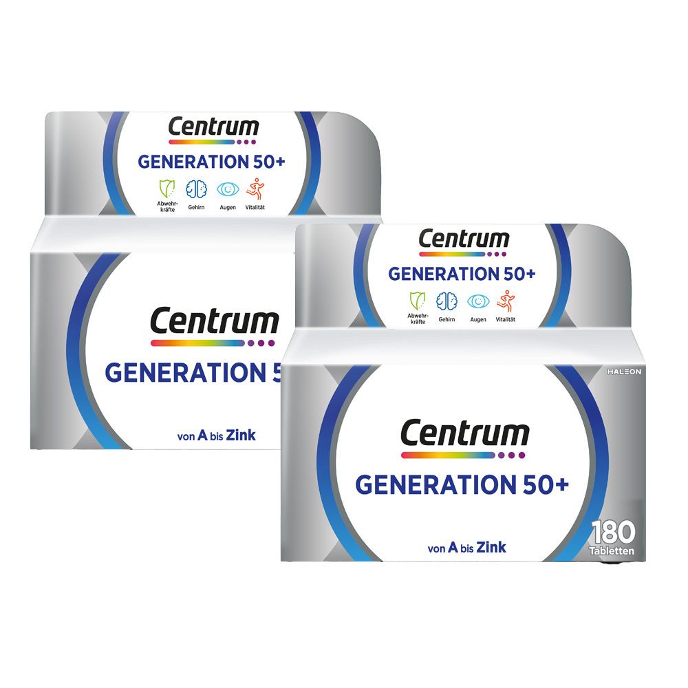 Centrum® Generation 50+, 2 x 180 St. mit Vitamin D und Vitamin C