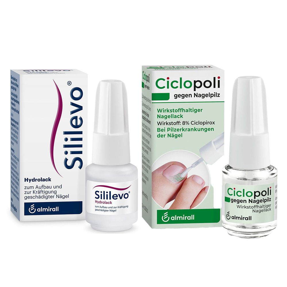 Ciclopoli gegen Nagelpilz + Sililevo® Nagellack