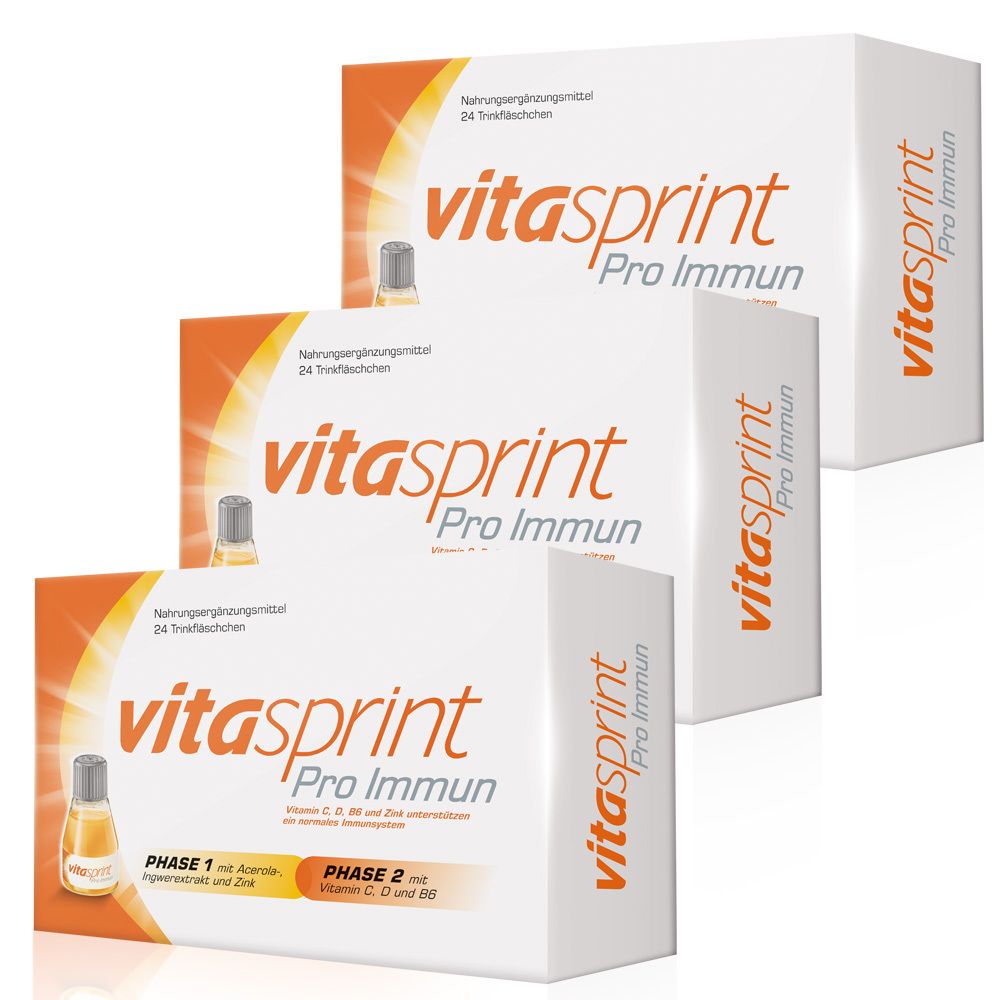 Vitasprint Pro Immun, Nahrungsergänzungsmittel mit Vitamin D, Vitamin C, 24 St.