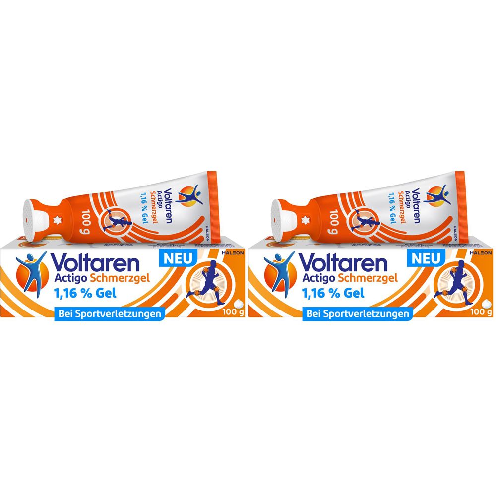 Voltaren Actigo Schmerzgel mit 1% Diclofenac, Schmerzlinderung