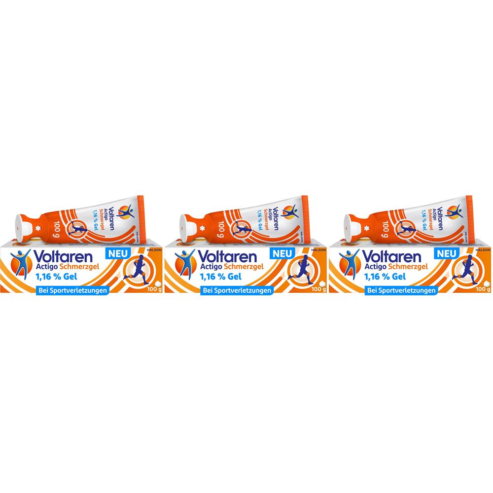 Voltaren Actigo Schmerzgel mit 1% Diclofenac, Schmerzlinderung