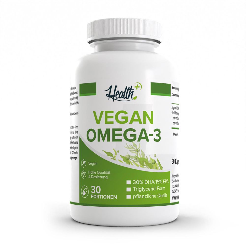 Zec+ HEALTH+ Algen-Öl Kapseln – Vegan Omega 3