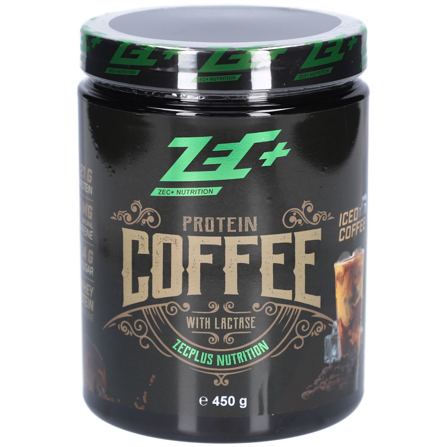 Zec+ PROTEIN Kaffee Iced Coffee – Proteinpulver mit Koffein
