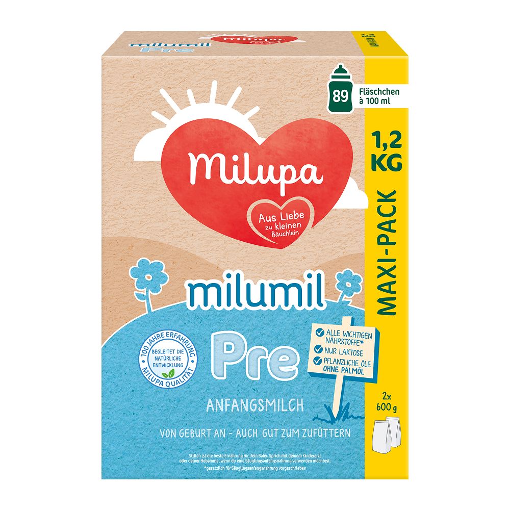 Milupa Anfangsmilch Pre Milumil von Geburt an, 1,2 kg