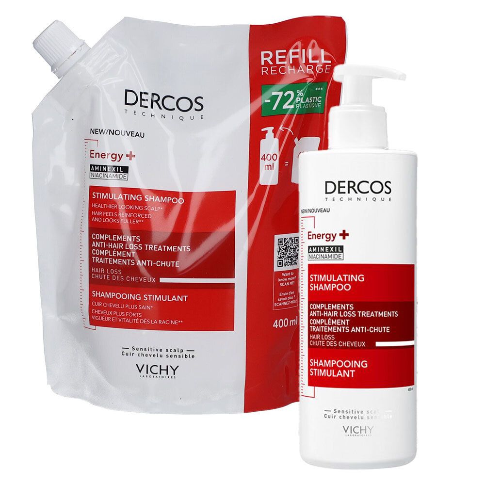 Vichy Dercos Vital Anti-Haarverlust Shampoo + Vichy Dercos Vital Anti-Haarverlust Shampoo Nachfüllpack