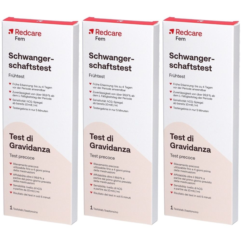 Redcare Fem Schwangerschaftstest