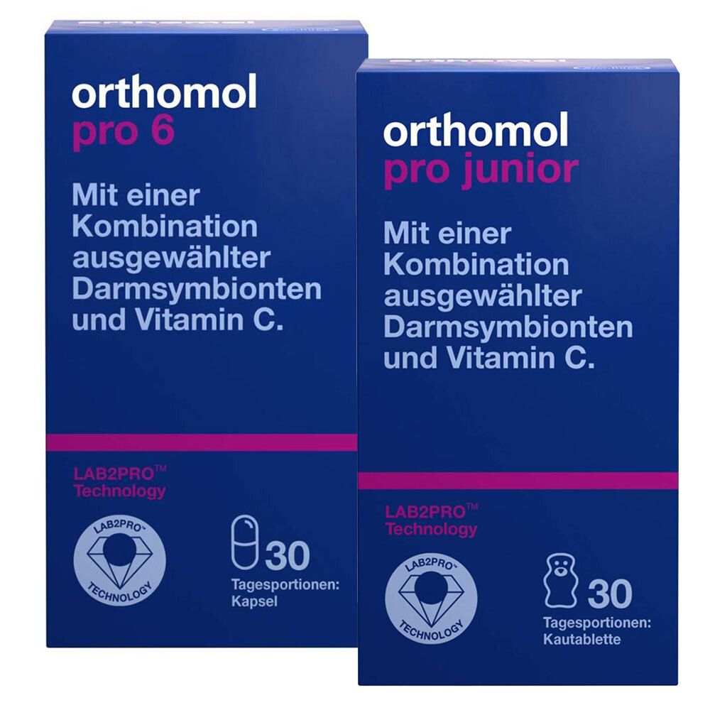 Orthomol Pro 6 + Orthomol Pro junior