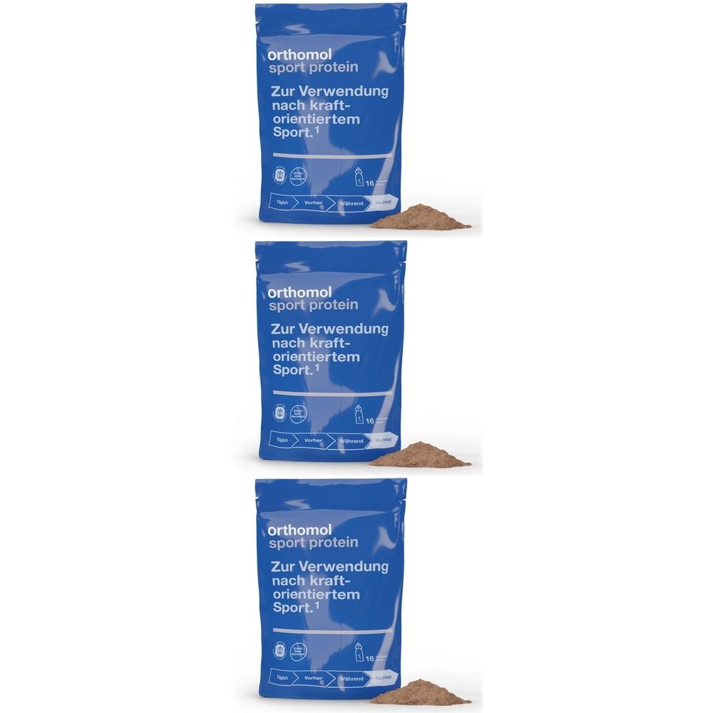 Orthomol Sport protein - Regeneration nach dem Kraftsport - Eiweißpulver mit Kreatin und BCAA - Schokoladen-Geschmack - Pulver