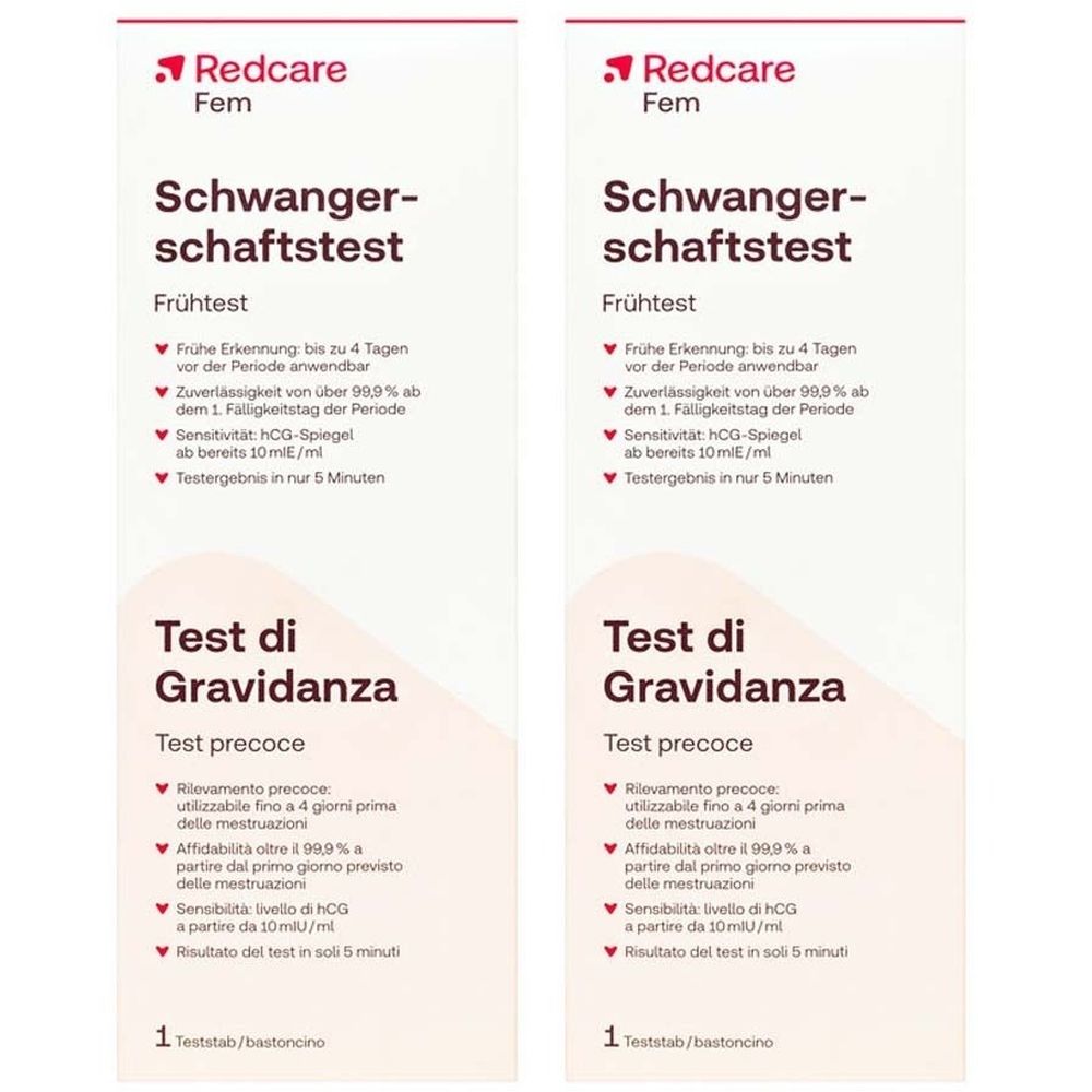 Redcare Fem Schwangerschaftstest