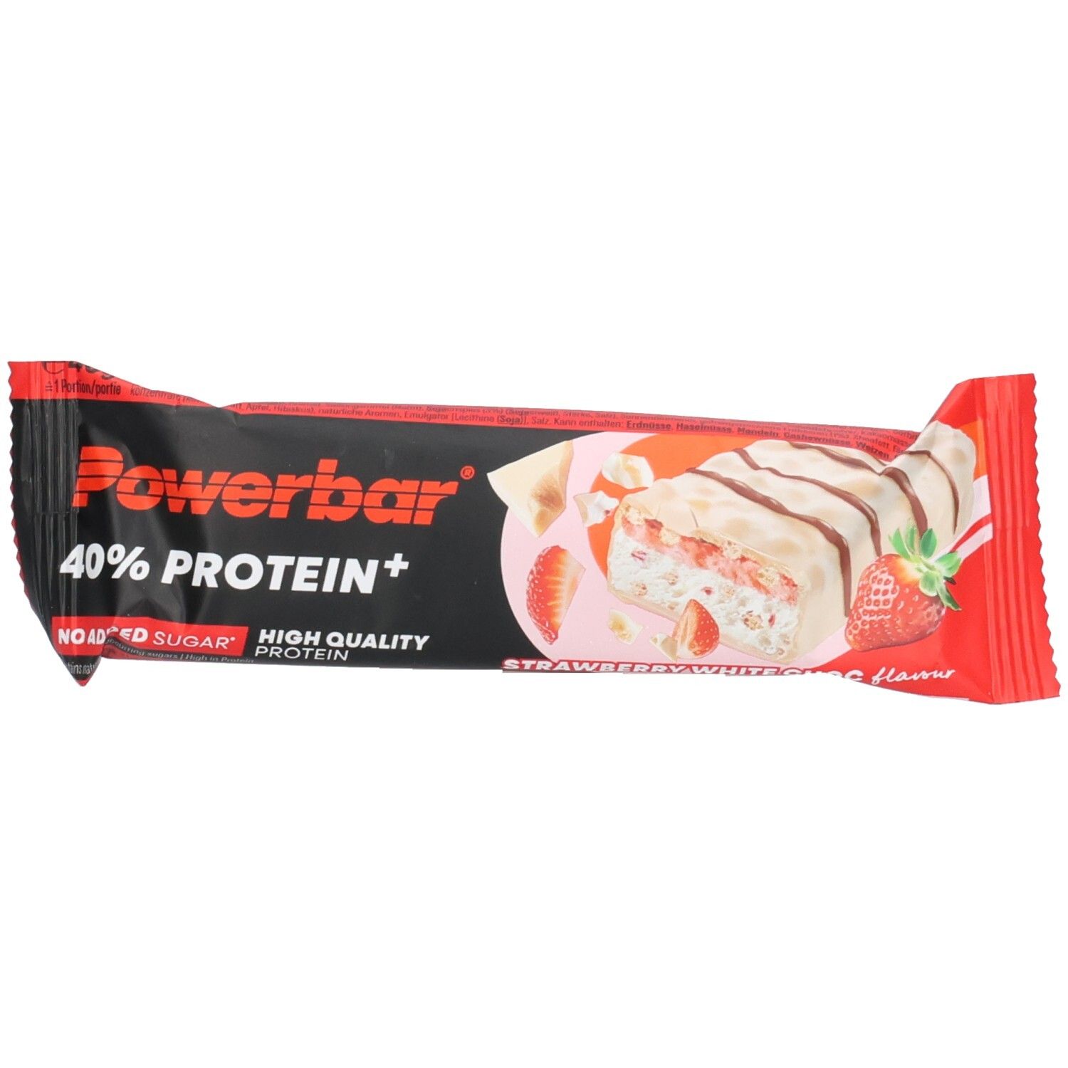 Powerbar® 40% Protein+ High Protein Low Sugar Riegel Strawberry White Choc