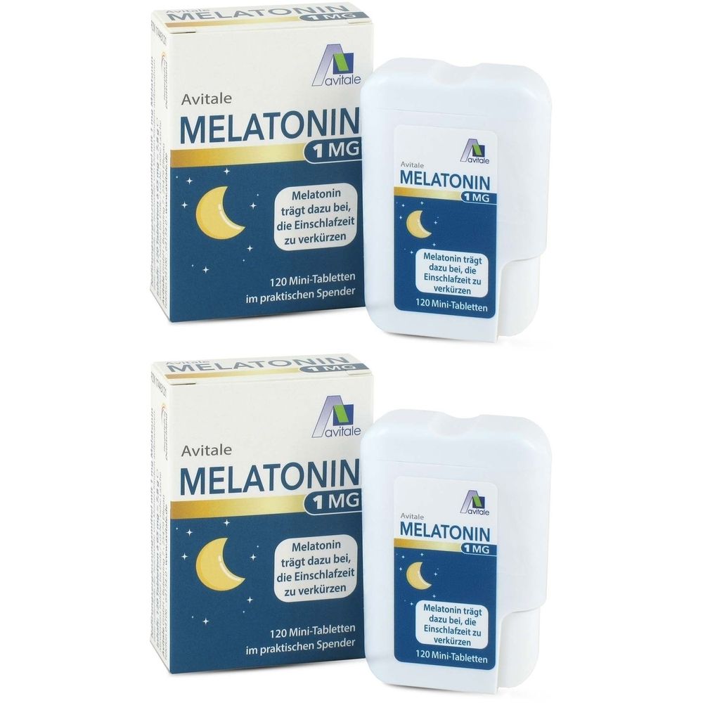 Avitale MELATONIN 1 mg Mini-Tabletten im Spender