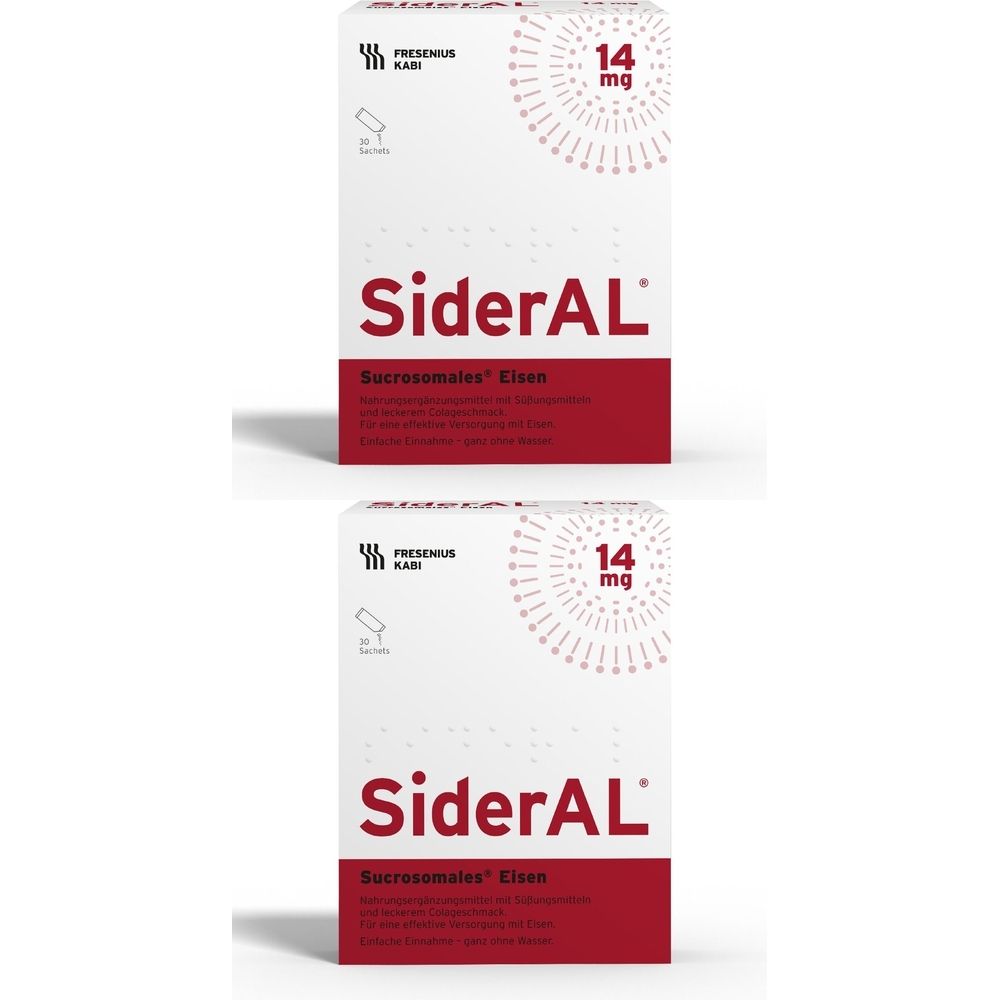 SiderAL® Eisen 14mg Cola mit Vitamin C | Nahrungsergänzungsmittel bei erhöhtem Eisenbedarf in der Stillzeit & beim Sport