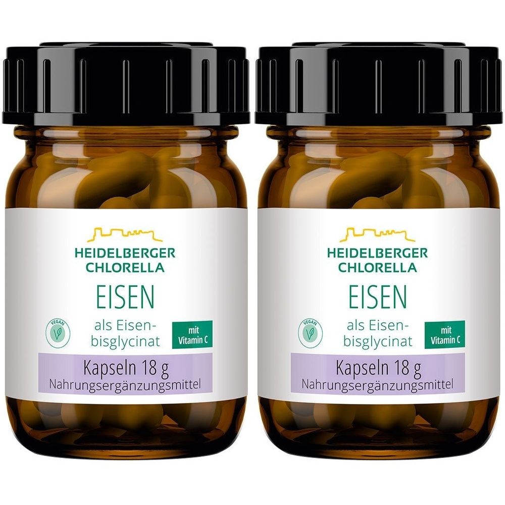 Heidelberger Chlorella® EISEN ALS Eisenbisglycinat Kapseln