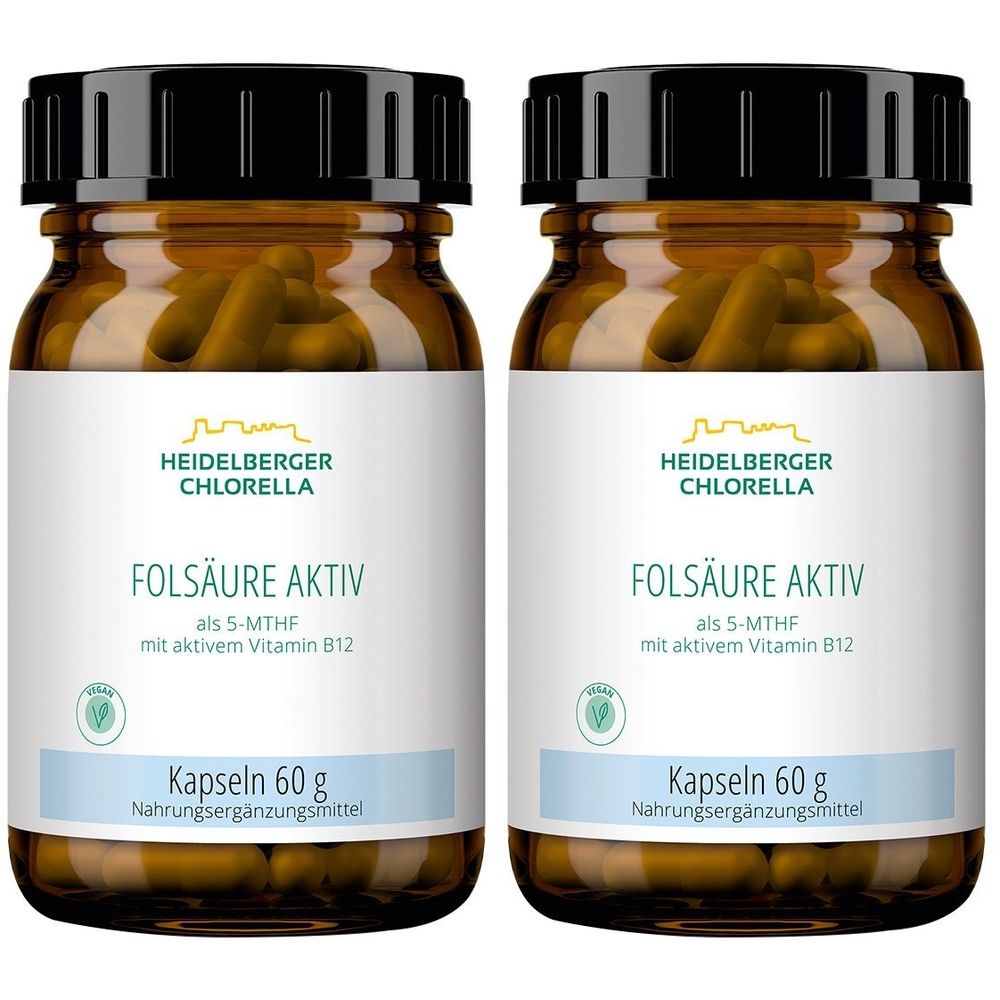 Heidelberger Chlorella® Folsäure aktiv + Vit. B12 aktiv