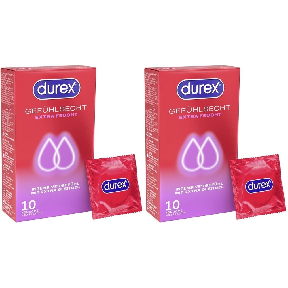 Durex Gefühlsecht Extra Feucht Kondome