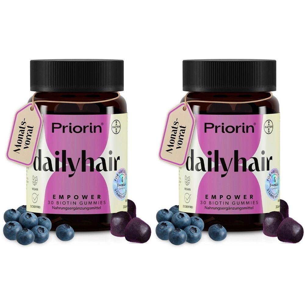 Priorin® dailyhair EMPOWER – Biotin-Gummies für natürlich starke Haare