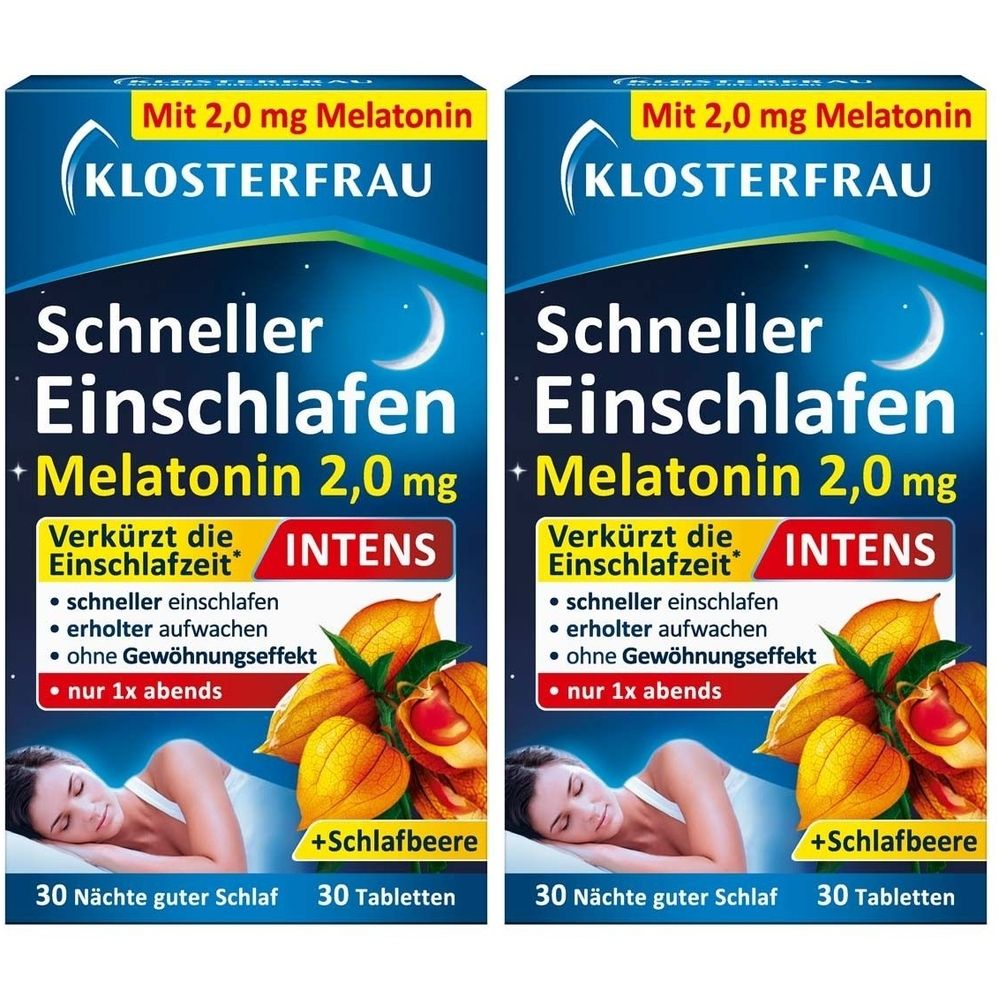 Klosterfrau®  Schneller Einschlafen 2,0 mg Melatonin Intens
