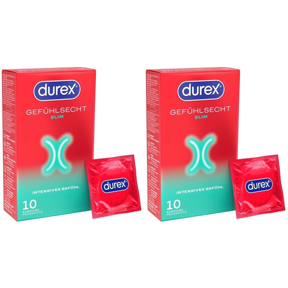Durex® Gefühlsecht Kondome Slim Fit 52,5 mm