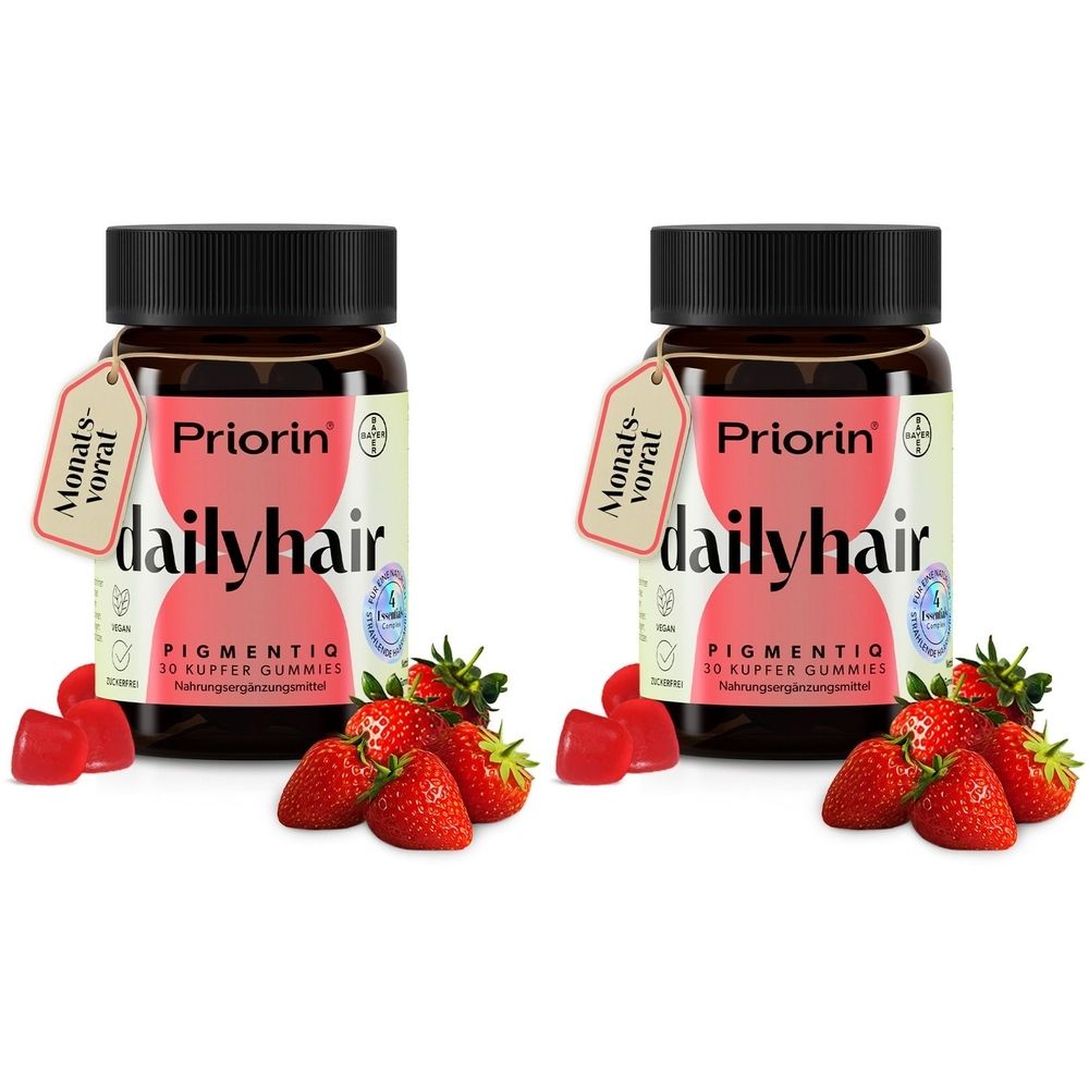 Priorin® dailyhair PIGMENTIQ: Gummies, die die Haarfarbe strahlen lassen