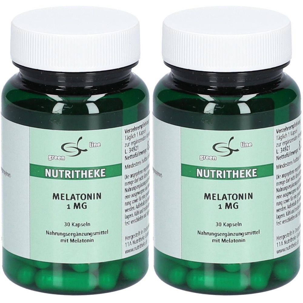 green line NUTRITHEKE MELATONIN 1 mg