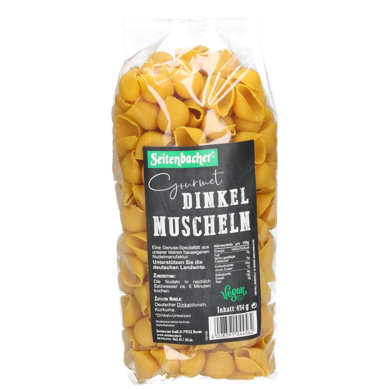 Seitenbacher® Leckere Naturkost-Nudeln Muscheln