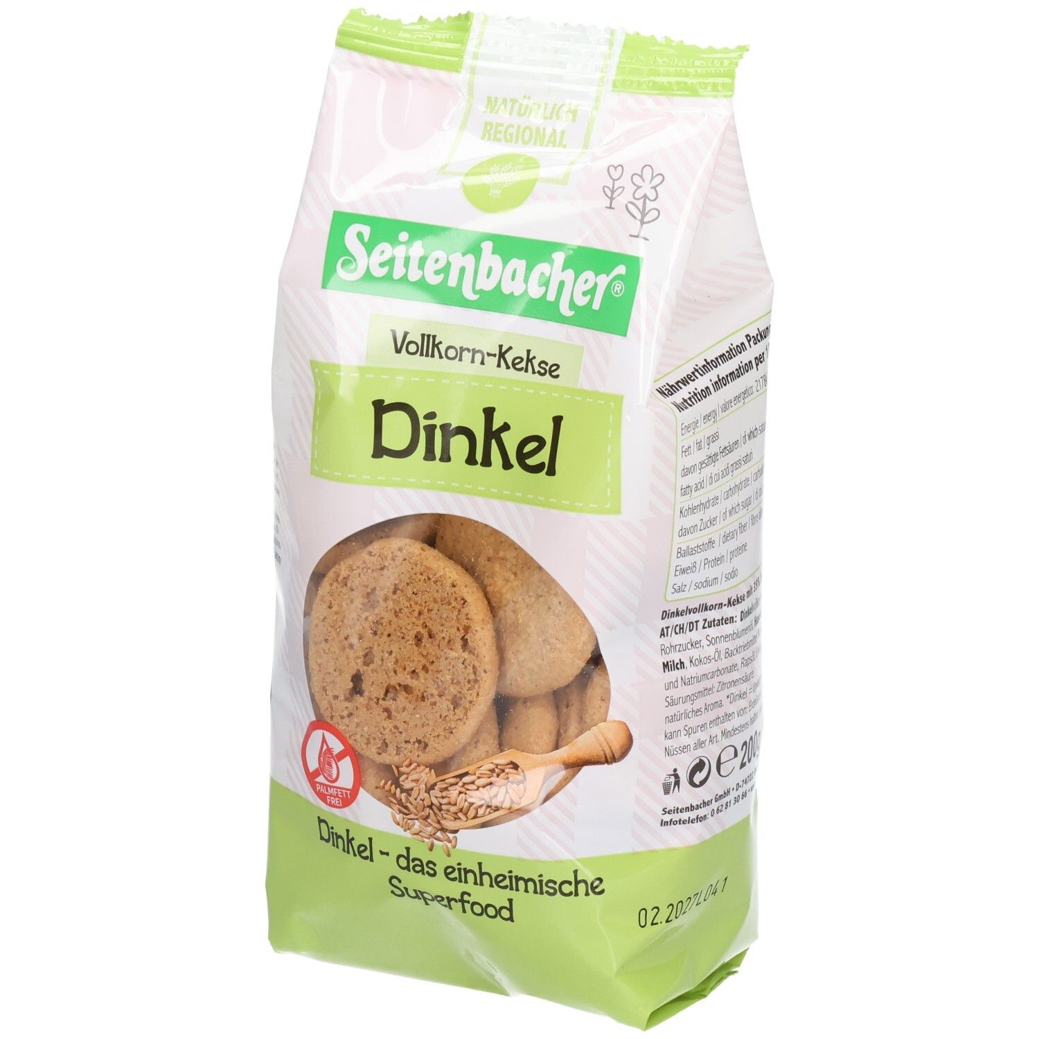 Seitenbacher® Vollkorn-Kekse DINKEL
