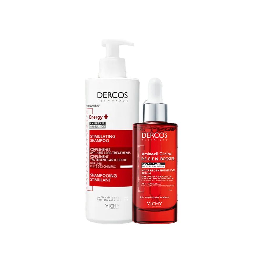 Vichy Dercos Vital-Shampoo mit Aminexil® + Vichy DERCOS Aminexil Clinical R.E.G.E.N. Booster Serum