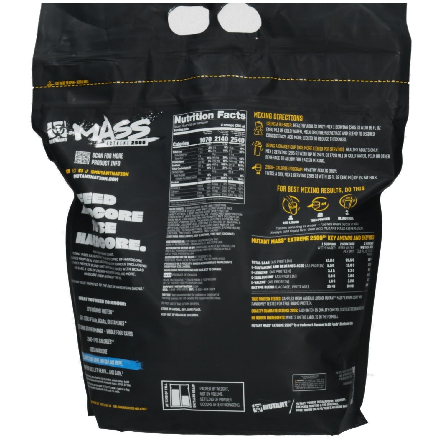 Gainer Mutant Mass Extreme 2500 Mutant