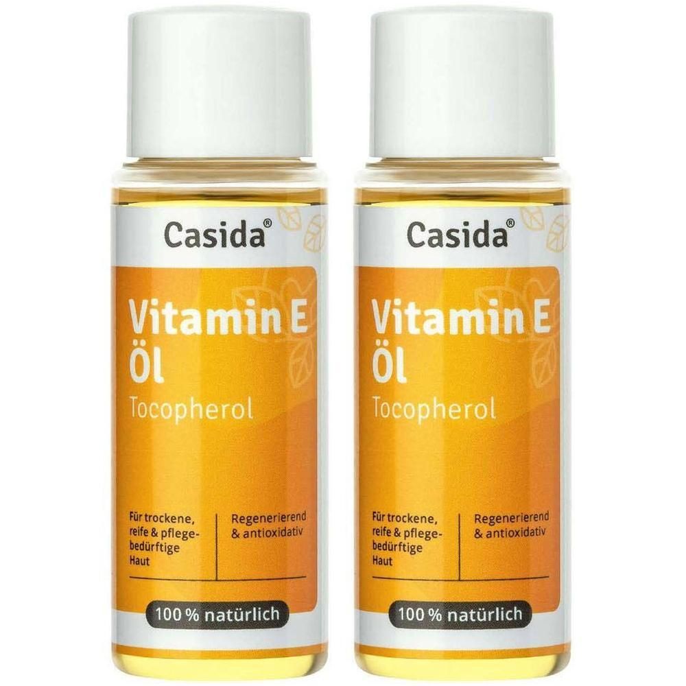Casida Natürliches Vitamin E Öl für Kosmetik, Haut, Haare, Gesicht, Nägel – Vegan