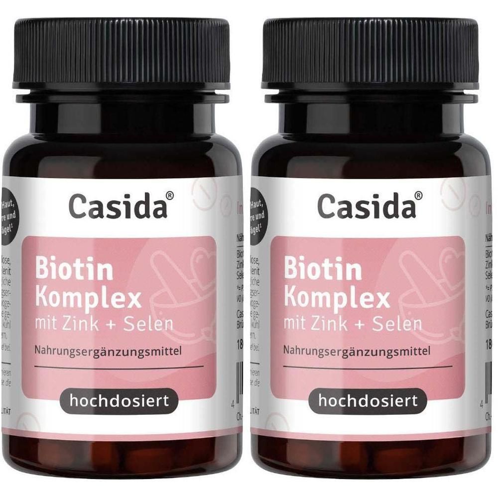 Casida Biotin + Selen + Zink für Haut, Haare & Nägel – hochdosiert - vegan