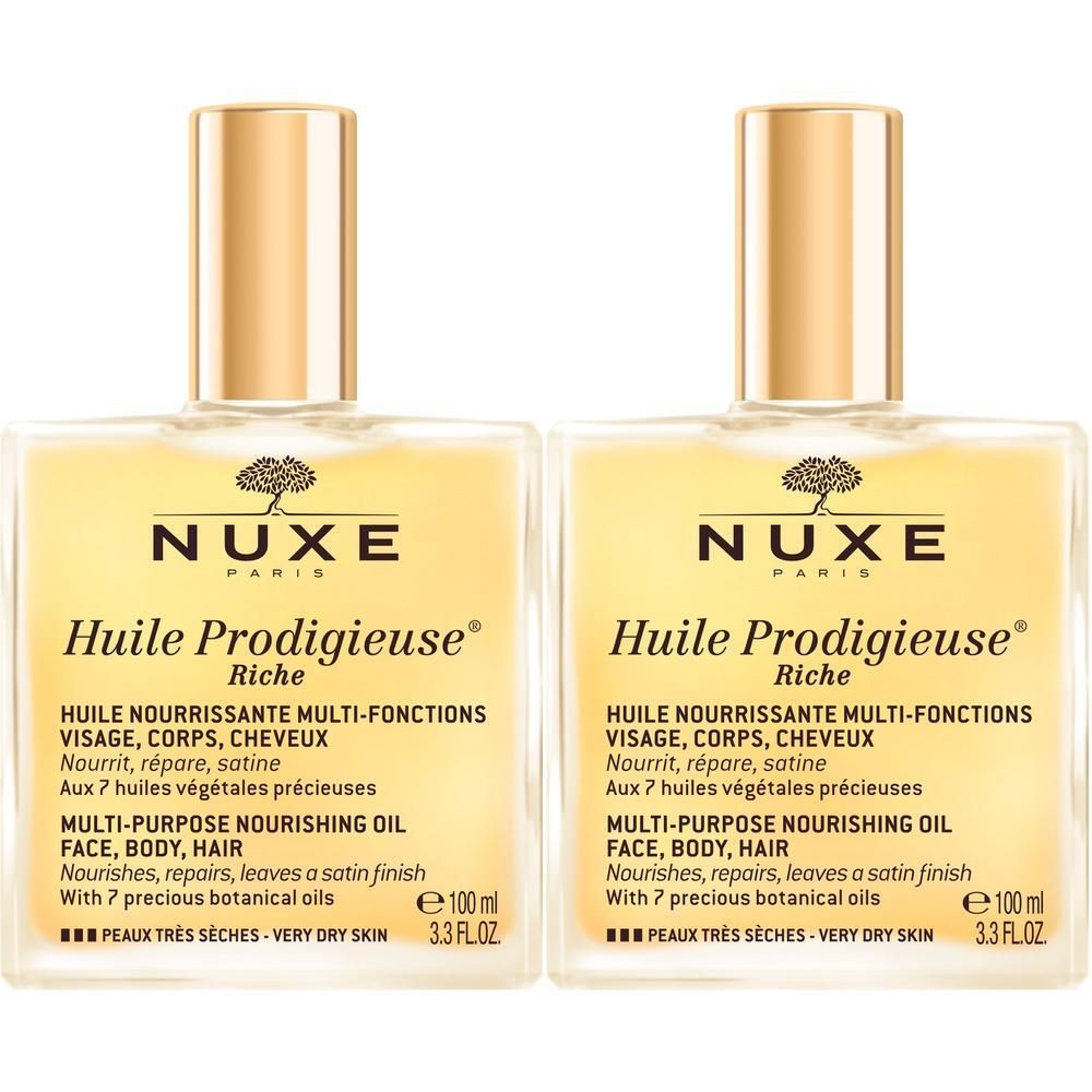 NUXE Huile Prodigieuse® riche reichhaltiges Multifunktions-Trockenöl für Gesicht, Körper und Haare