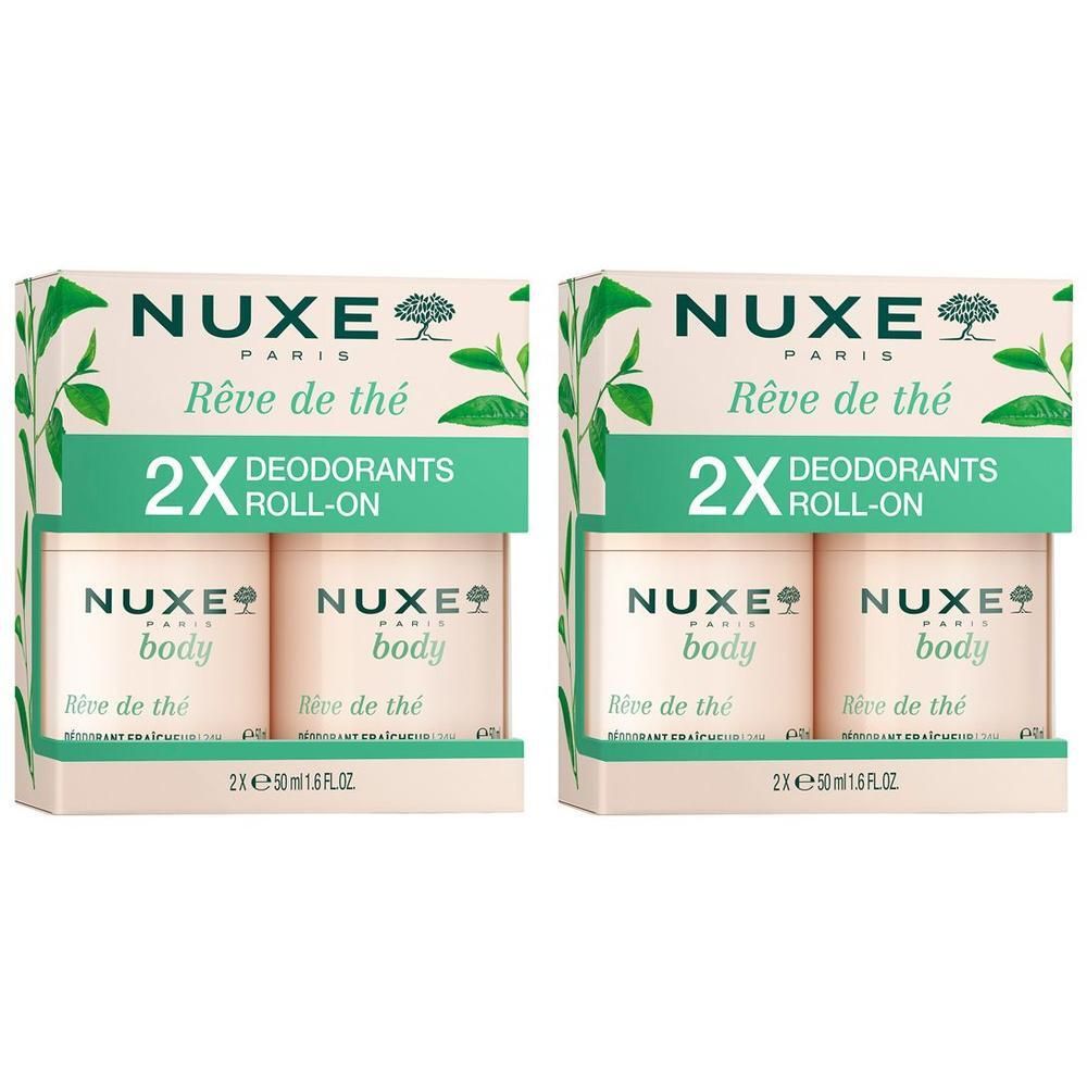 NUXE Duo Deodorant Fraîcheur 24h, Rêve de thé