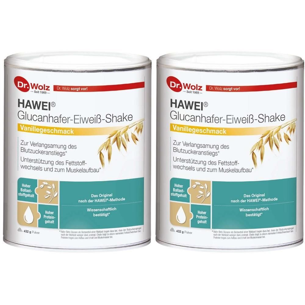 Dr. Wolz HAWEI Glucanhafer-Eiweiß-Shake - Geschmack Vanille