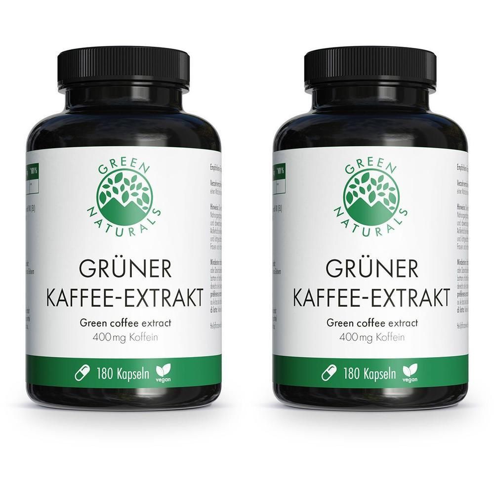 GREEN NATURALS Grüner Kaffee-Extrakt 100% Koffein