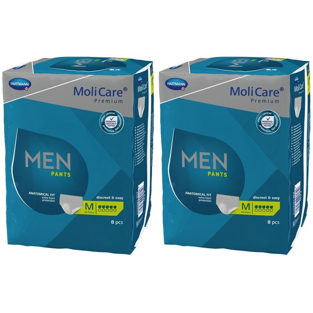 MoliCare Premium MEN Pants 5 Tropfen Gr. M, die Pants wurden speziell für Männer entwickelt und sind einfach in der Handhabung
