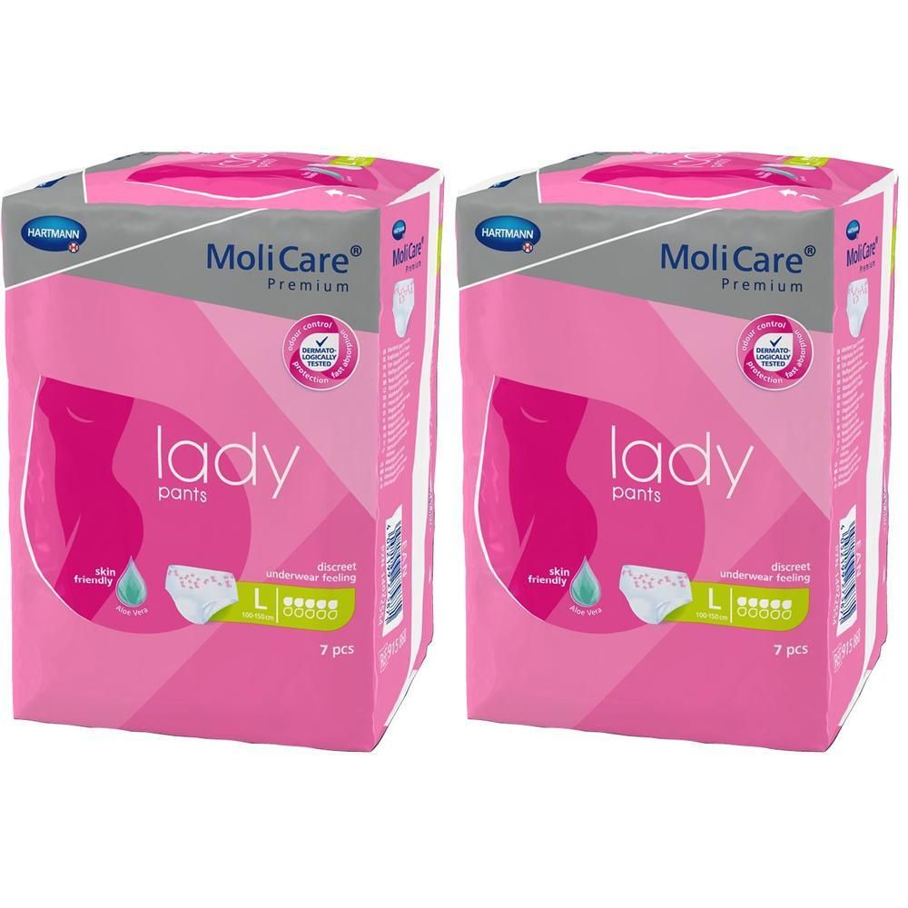 MoliCare Premium lady pants Gr. L, speziell für Frauen entwickelte Pants lassen beim Tragen alle Bewegungsfreiheit die Sie braucht