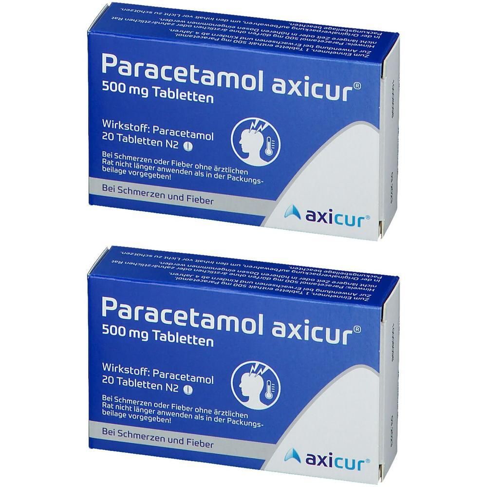 Paracetamol axicur® 500 mg Tabletten