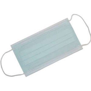 Mundschutz-OP mit Nasenbügel und Gummiband grün