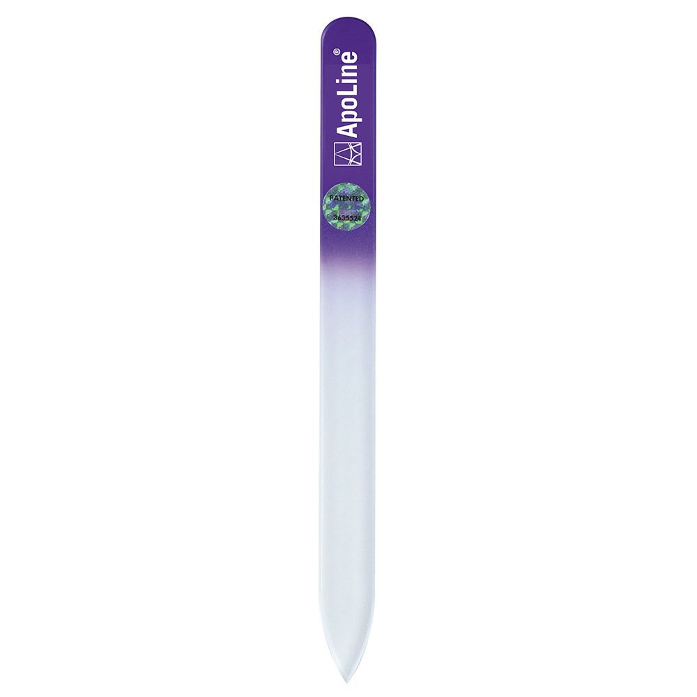 ApoLine® Glasnagelfeile, einzel, lila, 9cm