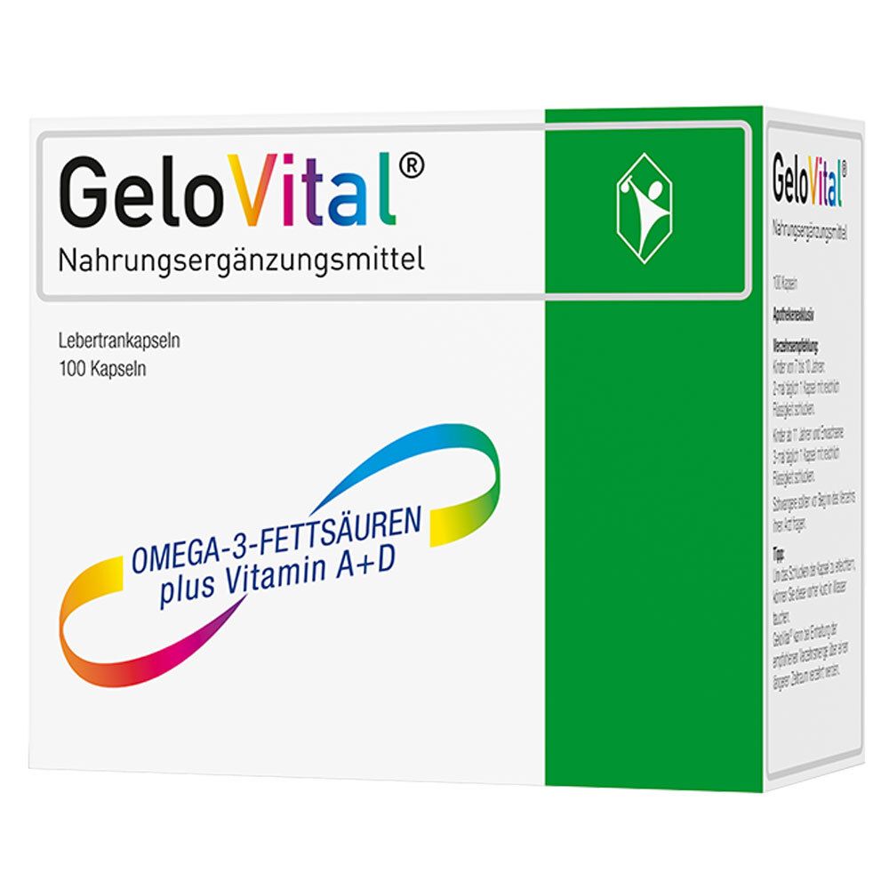 GeloVital Lebertrankapsel mit Vitamin A und Vitamin D