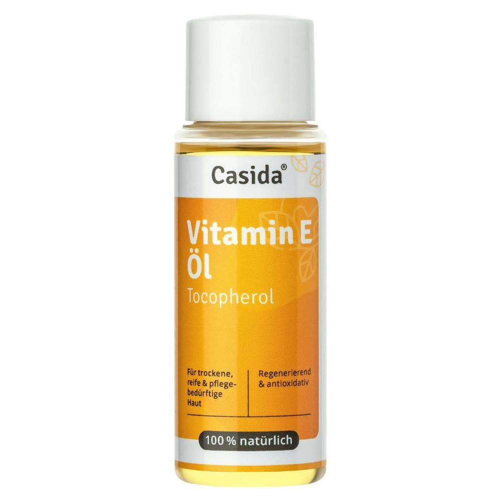 Casida Natürliches Vitamin E Öl für Kosmetik, Haut, Haare, Gesicht, Nägel – Vegan