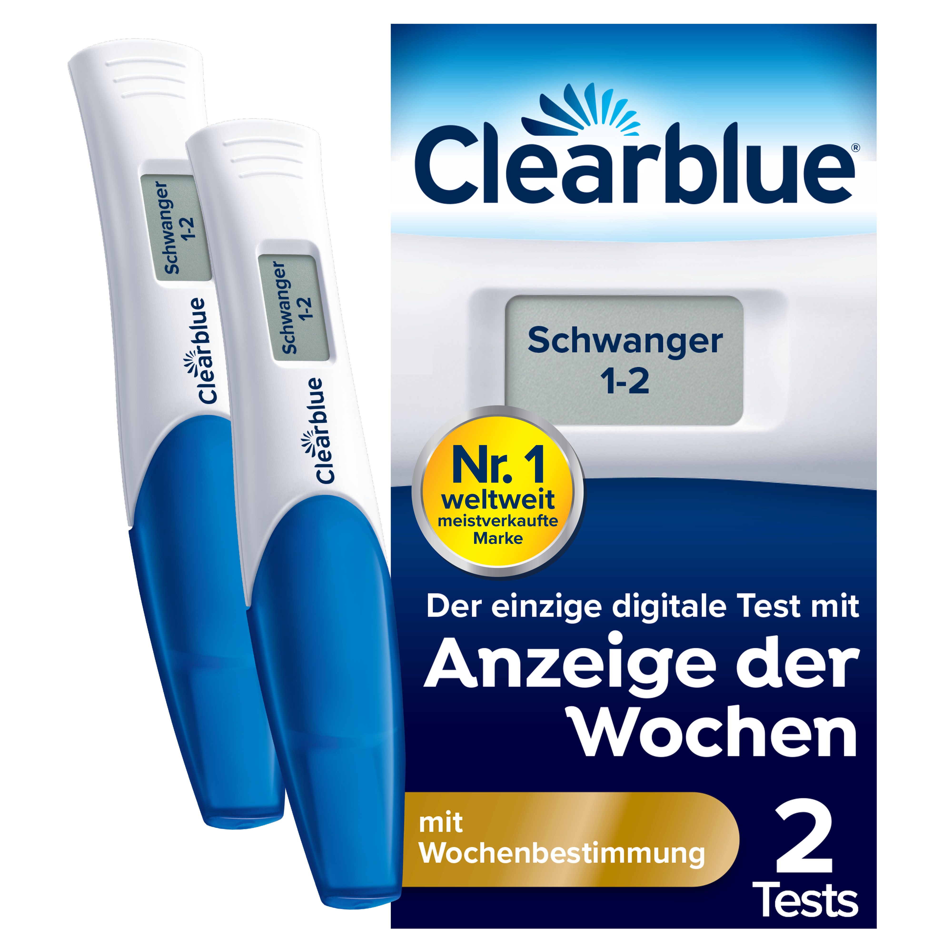 Clearblue Schwangerschaftstest MIT WOCHENBESTIMMUNG